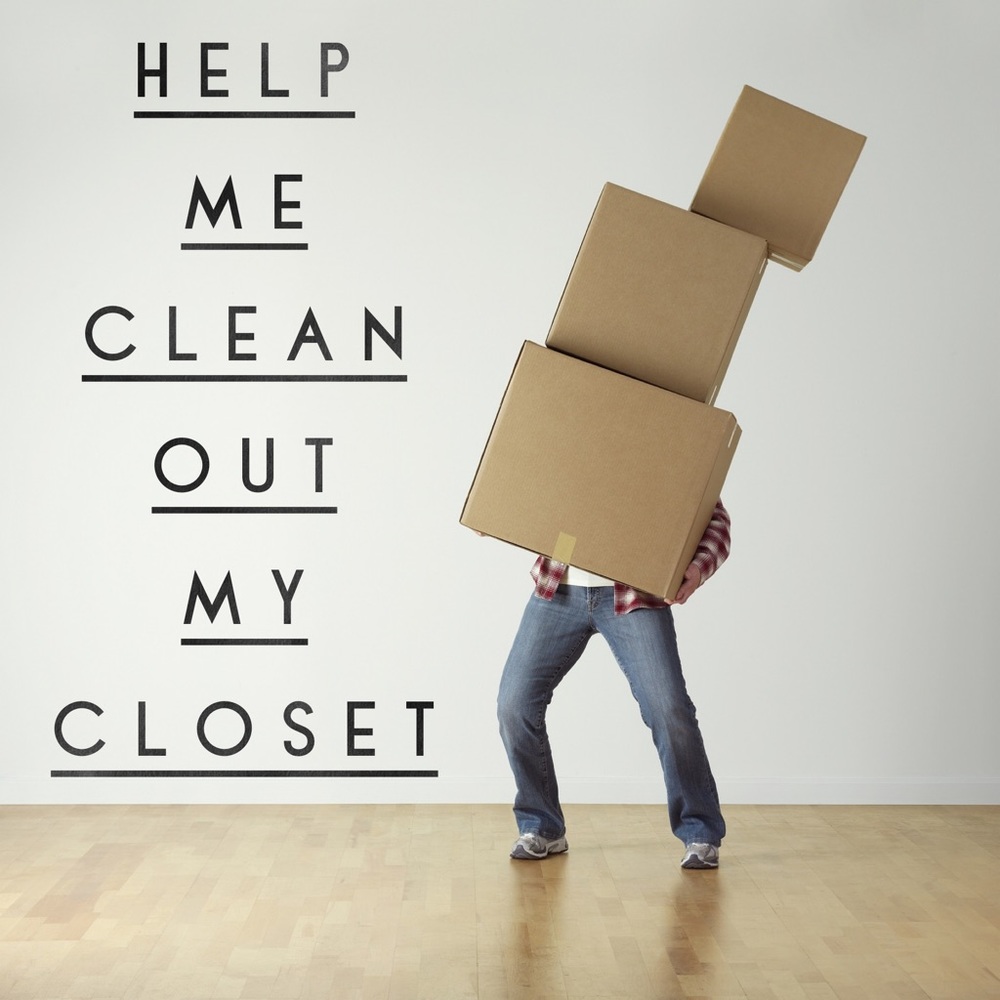 Closet needs to be cleaned out!
